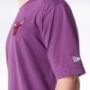 New Era League Essential Chicago Bulls Oversized T-Shirt Purple M