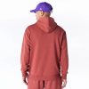 New Era League Essential Los Angeles Lakers Oversized Pullover Hoodie Brown