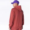 New Era League Essential Los Angeles Lakers Oversized Pullover Hoodie Brown M