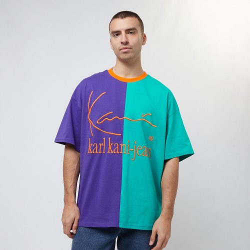 Karl Kani KKJ Block Boxy Tee petrol / purple