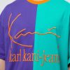 Karl Kani KKJ Block Boxy Tee petrol / purple L