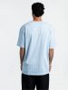 Karl Kani Small Signature Logo Prinstripe Tee Light Blue / White