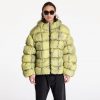 Karl Kani Sport Patch Square Quilted Tie Dye Puffer Jacket Lime Green L