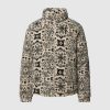 KARL KANI OG PAISLEY TEDDY PUFFER JACKET OFF WHITE/BLACK XXL