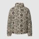 KARL KANI OG PAISLEY TEDDY PUFFER JACKET OFF WHITE/BLACK XXL