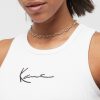 Karl Kani Small Signature Essential Racer Rib Top white XS