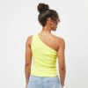 Karl Kani Chest Signature Essential Asymmetric Rib Top lime