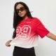 Karl Kani Retro Gradient Crop Jersey red / off white S