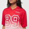 Karl Kani Retro Gradient Crop Jersey red / off white XS