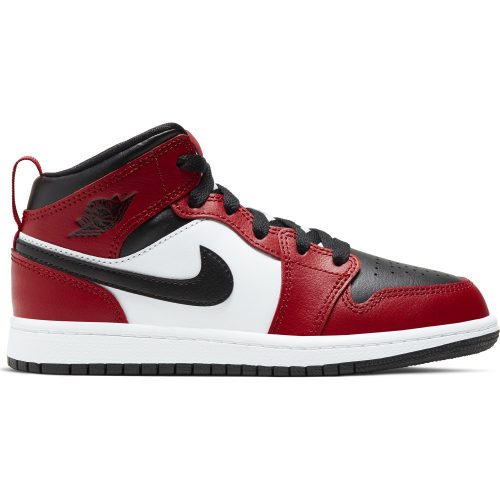 JORDAN 1 MID (PS) BLACK/BLACK-GYM RED