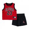 JORDAN BOYS 2 PIECE JERSEY SET RED/BLACK