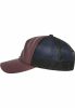 FLEXFIT LEATHER TRUCKER MAROON/BLACK