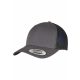 FLEXFIT YP CLASSICS RECYCLED RETRO TRUCKER CAP 2-TONE CHARCOAL/BLACK