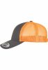 FLEXFIT RETRO TRUCKER 2-TONE CHARCOAL/NEON ORANGE