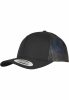 FLEXFIT TRUCKER RECYCLED POLYESTER FABRIC CAP BLACK