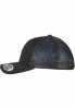 FLEXFIT TRUCKER RECYCLED POLYESTER FABRIC CAP BLACK