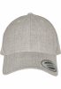 FLEXFIT PREMIUM CURVED VISOR SNAPBACK CAP HEATHER GREY