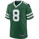 Nike NFL Home Game Jersey - Aaron Rodgers 8 - New York Jets Sport Green M