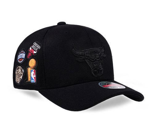 MITCHELL & NESS CHICAGO BULLS RINGS REDLINE SNAPBACK BLACK