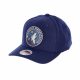 MITCHELL & NESS MINNESOTA TIMBERWOLVES TEAM GROUND REDLINE STRETCH SNAPBACK NAVY