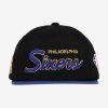 MITCHELL & NESS NBA PHILADELPHIA 76ERS 75TH GOLD SNAPBACK BLACK OS