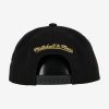 MITCHELL & NESS NBA PHILADELPHIA 76ERS 75TH GOLD SNAPBACK BLACK