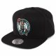 MITCHELL & NESS BOSTON CELTICS WOOL SOLID SNAPBACK BLACK