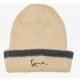 Karl Kani Signature Fluffy Beanie Sand/Black