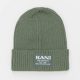 KARL KANI WOVEN RETRO CLASSIC BEANIE DUSTY GREEN ONE