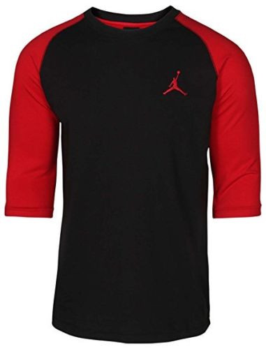 Jordan 23 True Raglan Tee BLACK/GYM RED/GYM RED