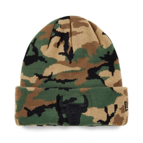 New Era ESNL Camo Knit Chicago Bulls Woodland Camo