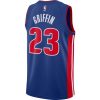 NIKE X NBA BLAKE GRIFFIN ICON EDITION SWINGMAN JERSEY (DETROIT PISTONS) RUSH BLUE/UNIVERSITY RED/GRIFFIN BLAKE