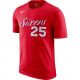 NBA X Nike Philadelphia M NK DRY Tee ES NN University Red UNIVERSITY RED