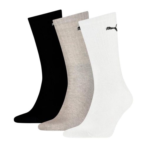 PUMA CREW SOCK 3P WHITE/GREY/BLACK 35-38