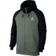 JORDAN JUMPMAN FULL ZIP FLEECE HOODIE VINTAGE LICHEN/BLACK/BLACK/WHITE