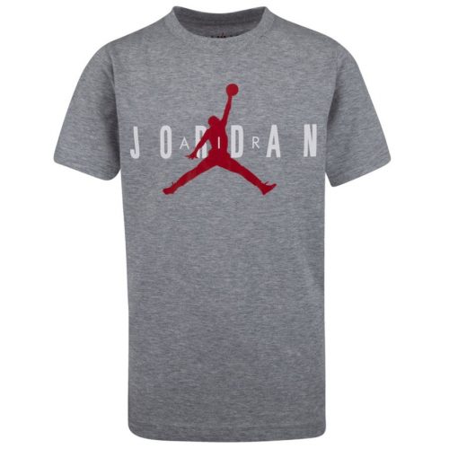 JORDAN KIDS BRAND TEE GREY/GYM RED