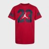 JORDAN KIDS 23 SPECKLE TEE GYM RED/BLACK