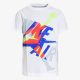 JORDAN KIDS JUMPMAN OS CLASSICS GRAPHIC TEE WHITE/ROYAL/NEON