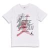 JORDAN STAY TUNED BOYS TEE WHITE