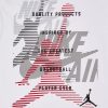 JORDAN STAY TUNED BOYS TEE WHITE