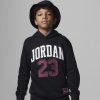 JORDAN KIDS FLEECE PULLOVER HOODIE BLACK