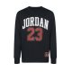 JORDAN KIDS PRACTICE FLIGHT LONG SLEEVE TEE BLACK(GYM RED)