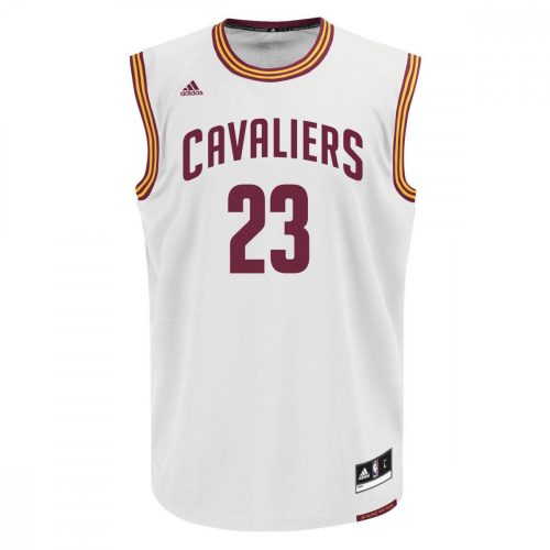 Adidas NBA Cleveland Cavaliers Lebron James Home Replica Jersey WHITE/BURGUNDY