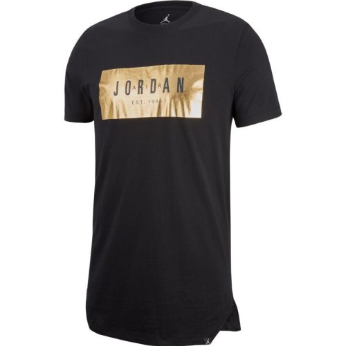 Jordan M JSW TEE ALT HEM JORDAN FOIL BLACK