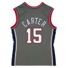 MITCHELL & NESS NBA VINCE CARTER NEW JERSEY NETS AUTHENTIC JERSEY PEWTER GREY