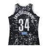 MITCHELL & NESS ALL-STAR (NBA) NBA WORLD RISING STARS JERSEY ALL-STAR 2015 GIANNIS ANTETOKOUNMPO BLACK/WHITE M