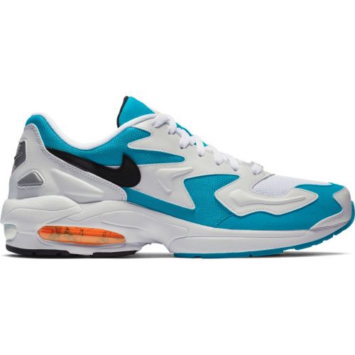 NIKE AIR MAX 2 LIGHT WHITE/BLACK-BLUE LAGOON-LASER ORANGE