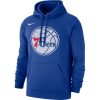 NBA X NIKE PHILADELPHIA 76ERS HOODIE RUSH BLUE