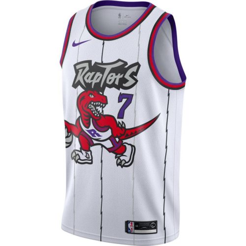 NBA X NIKE KYLE LOWRY TORONTO RAPTORS  CLASSIC EDITION SWINGMAN JERSEY WHITE