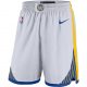 NBA X NIKE GOLDEN STATE WARRIORS M NK SWINGMAN HOME SHORT WHITE/AMARILLO/RUSH BLUE/RUSH BLUE